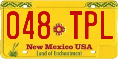 NM license plate 048TPL