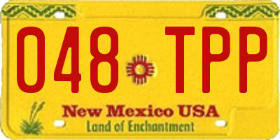 NM license plate 048TPP