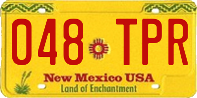 NM license plate 048TPR