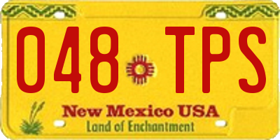 NM license plate 048TPS
