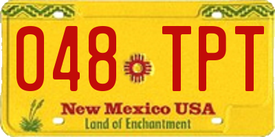 NM license plate 048TPT