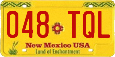 NM license plate 048TQL