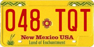 NM license plate 048TQT
