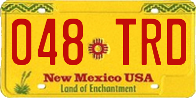 NM license plate 048TRD