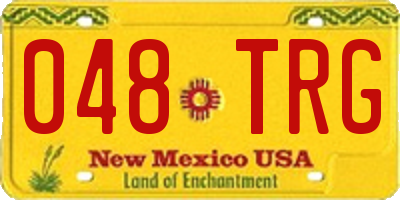 NM license plate 048TRG