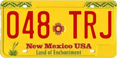 NM license plate 048TRJ