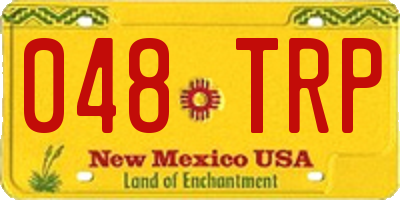 NM license plate 048TRP