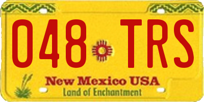 NM license plate 048TRS
