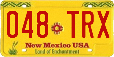 NM license plate 048TRX