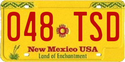 NM license plate 048TSD