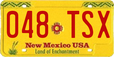 NM license plate 048TSX