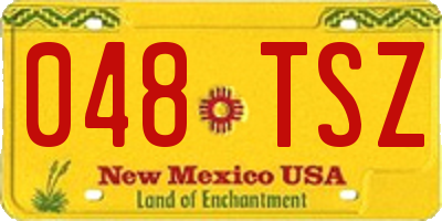 NM license plate 048TSZ