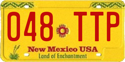NM license plate 048TTP
