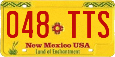 NM license plate 048TTS