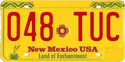 NM license plate 048TUC