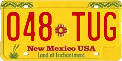 NM license plate 048TUG