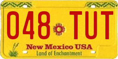 NM license plate 048TUT