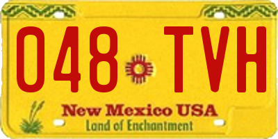 NM license plate 048TVH