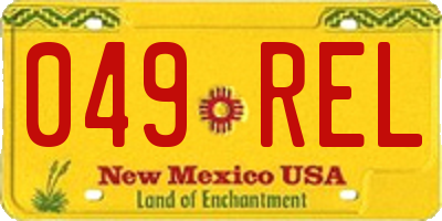 NM license plate 049REL