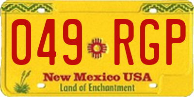 NM license plate 049RGP