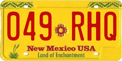 NM license plate 049RHQ
