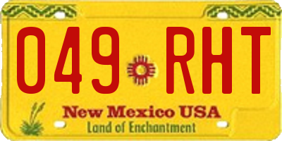 NM license plate 049RHT