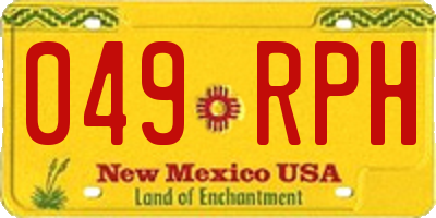 NM license plate 049RPH
