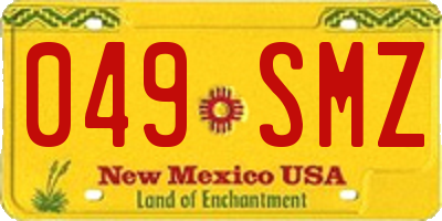 NM license plate 049SMZ