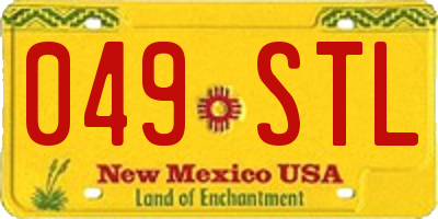NM license plate 049STL