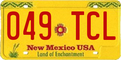 NM license plate 049TCL