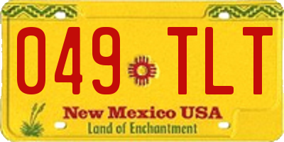 NM license plate 049TLT