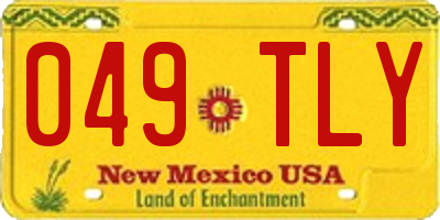 NM license plate 049TLY