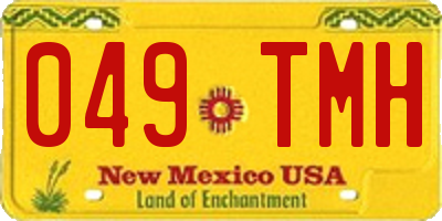 NM license plate 049TMH
