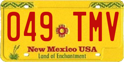 NM license plate 049TMV