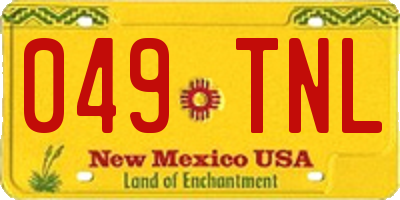NM license plate 049TNL