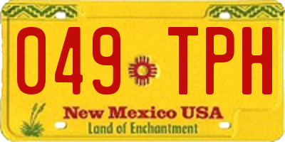 NM license plate 049TPH