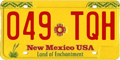 NM license plate 049TQH