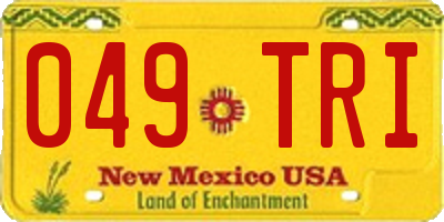 NM license plate 049TRI