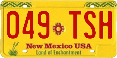 NM license plate 049TSH