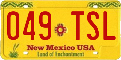 NM license plate 049TSL