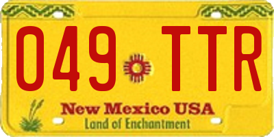 NM license plate 049TTR