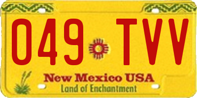 NM license plate 049TVV