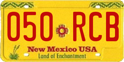 NM license plate 050RCB