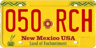 NM license plate 050RCH