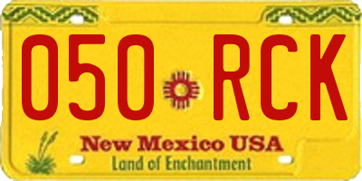 NM license plate 050RCK