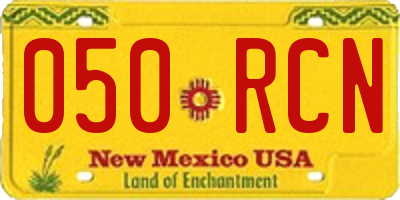 NM license plate 050RCN