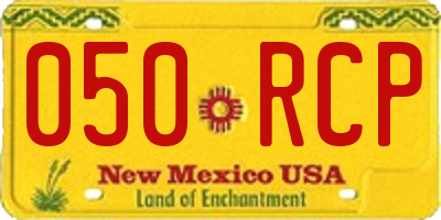 NM license plate 050RCP