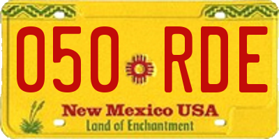 NM license plate 050RDE