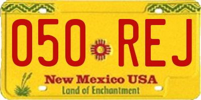 NM license plate 050REJ