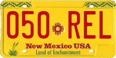 NM license plate 050REL